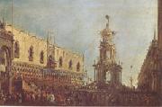 Francesco Guardi The Doge Takes Part in the Festivities in the Piazzetta on Shrove Tuesday (mk05) oil painting picture wholesale